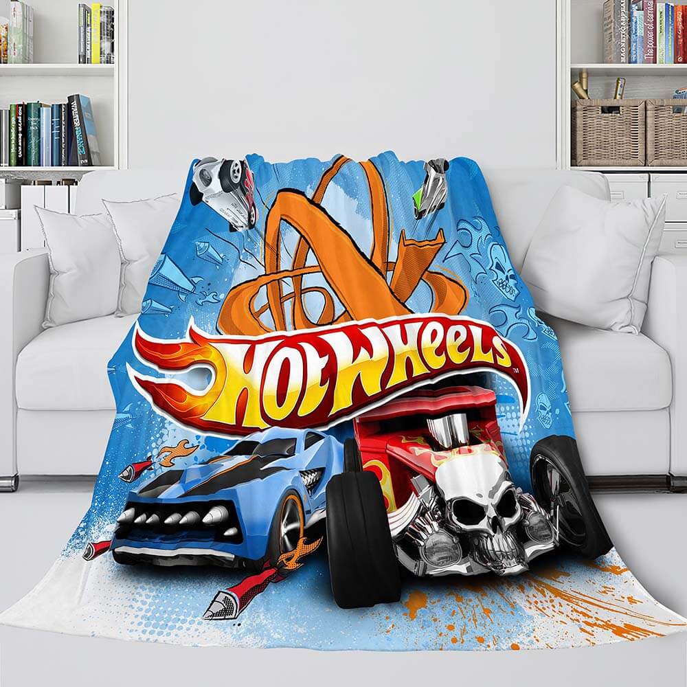 Hot wheels plush blanket hot sale