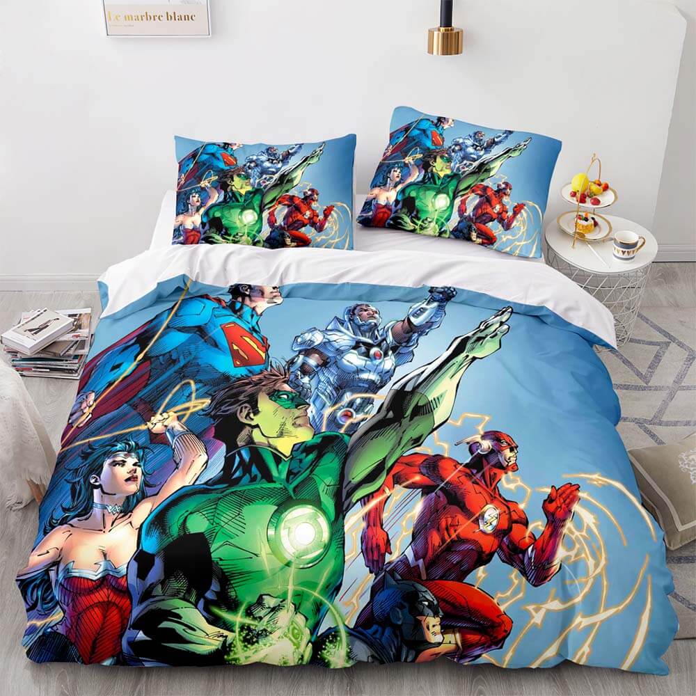 Justice league shop bedding set full