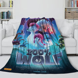 200% Wolf Blanket Flannel Fleece Throw Room Decoration