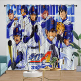 Ace of Diamond Curtains Blackout Window Drapes Room Decoration