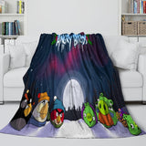 Angry Birds Blanket Flannel Fleece Throw Room Decoration