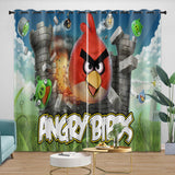 Angry Birds Curtains Blackout Window Drapes Room Decoration