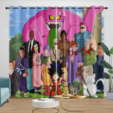 Anime Dragon Ball Curtains Pattern Kids Blackout Window Drapes