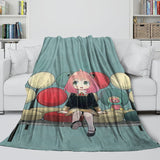 Anime Spy X Family Blanket Flannel Fleece Kids Throw Room Decoration