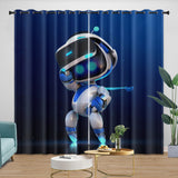 Astro Bot Curtains Blackout Window Drapes Room Decoration