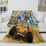 Beach Buggy Racing Blanket Flannel Fleece Throw