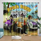 Beach Buggy Racing Curtains Blackout Window Drapes