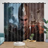 Black Myth Wukong Curtains Blackout Window Drapes Room Decoration