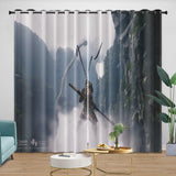 Black Myth Wukong Curtains Blackout Window Drapes Room Decoration