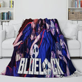 Blue Lock Blanket Flannel Fleece Throw Room Decoration