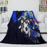 Blue Lock Blanket Flannel Fleece Throw Room Decoration