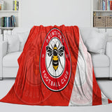 Brentford FC Blanket Flannel Fleece Throw Room Decoration