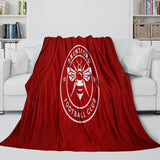 Brentford FC Blanket Flannel Fleece Throw Room Decoration