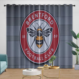 Brentford FC Curtains Blackout Window Drapes Room Decoration