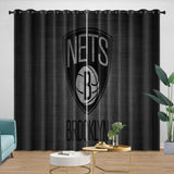 Brooklyn Nets Curtains Blackout Window Drapes Room Decoration