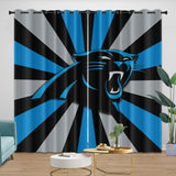 Carolina Panthers Curtains Blackout Window Drapes Room Decoration