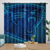 Carolina Panthers Curtains Blackout Window Drapes Room Decoration