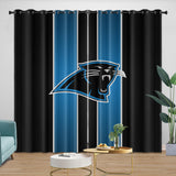 Carolina Panthers Curtains Blackout Window Drapes Room Decoration