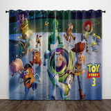 Cartoon Toy Story Curtains Pattern Blackout Window Drapes