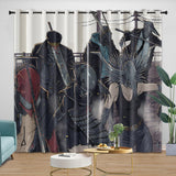 Chainsaw Man Curtains Blackout Window Drapes