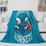 Charlotte Hornets Blanket Flannel Fleece Throw Room Decoration