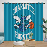 Charlotte Hornets Curtains Blackout Window Drapes Room Decoration