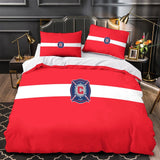 Chicago Fire Soccer Club Bedding Set Duvet Cover Without Filler