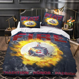 Chicago Fire Soccer Club Bedding Set Duvet Cover Without Filler