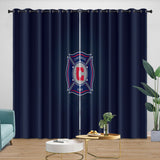 Chicago Fire Soccer Club Curtains Blackout Window Drapes Room Decoration