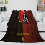 Cleveland Browns Blanket Flannel Fleece Throw Room Decoration