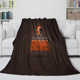 Cleveland Browns Blanket Flannel Fleece Throw Room Decoration