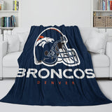 Denver Broncos Blanket Flannel Fleece Throw Room Decoration