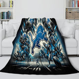 Detroit Lions Blanket Flannel Fleece Throw