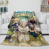 Dr Stone Hd Anime Blanket Flannel Fleece Throw