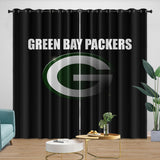 Green Bay Packers Curtains Blackout Window Drapes Room Decoration