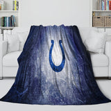 Indianapolis Colts Blanket Flannel Fleece Throw Room Decoration