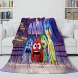 Insde Out Blanket Flannel Fleece Throw Room Decoration