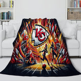 Kansas City Chiefs Blanket Flannel Fleece Throw Room Decoration