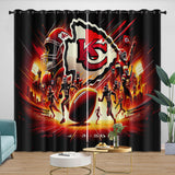 Kansas City Chiefs Curtains Blackout Window Drapes