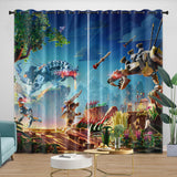 LEGO Horizon Adventures Curtains Blackout Window Drapes Room Decoration