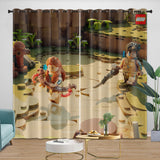 LEGO Horizon Adventures Curtains Blackout Window Drapes Room Decoration