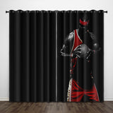 LeBron James LBJ Curtains Pattern Blackout Window Drapes