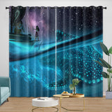 Moana 2 Curtains Blackout Window Drapes Room Decoration