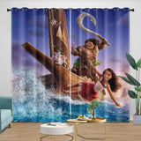 Moana 2 Curtains Blackout Window Drapes Room Decoration