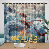 Movie Ne Zha 2 Curtains Blackout Window Drapes Room Decoration