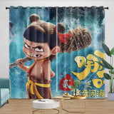 Movie Ne Zha 2 Curtains Blackout Window Drapes Room Decoration