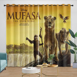 Mufasa The Lion King Curtains Blackout Window Drapes Room Decoration