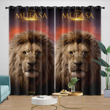 Mufasa The Lion King Curtains Blackout Window Drapes Room Decoration