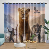 Mufasa The Lion King Curtains Blackout Window Drapes Room Decoration