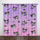 My Melody Kuromi Curtains Pattern Blackout Window Drapes